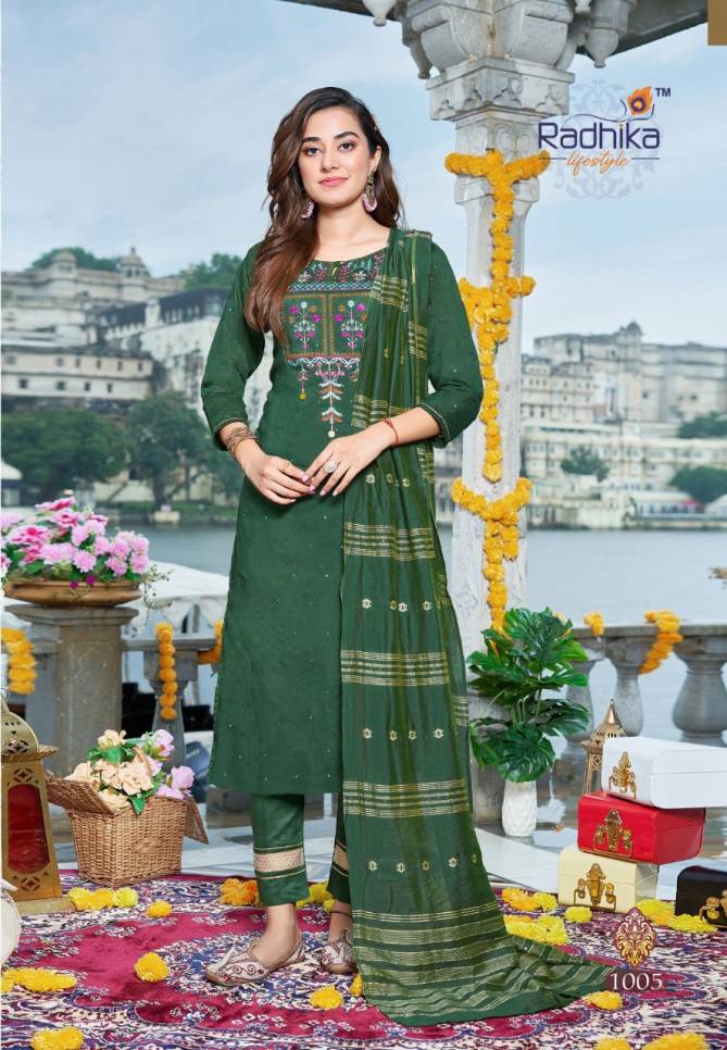 Radhika Sabhyata 1 Exclusive Wear Wholesale Kurti With Bottom Dupatta Collection